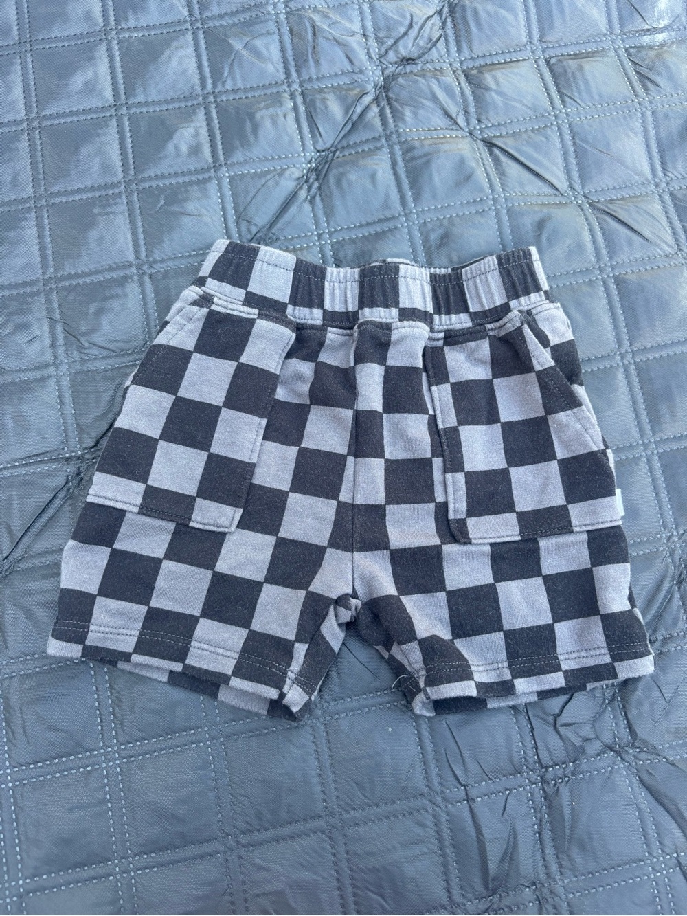 Little Sleepies PLAY Monochrome Checks Shorts